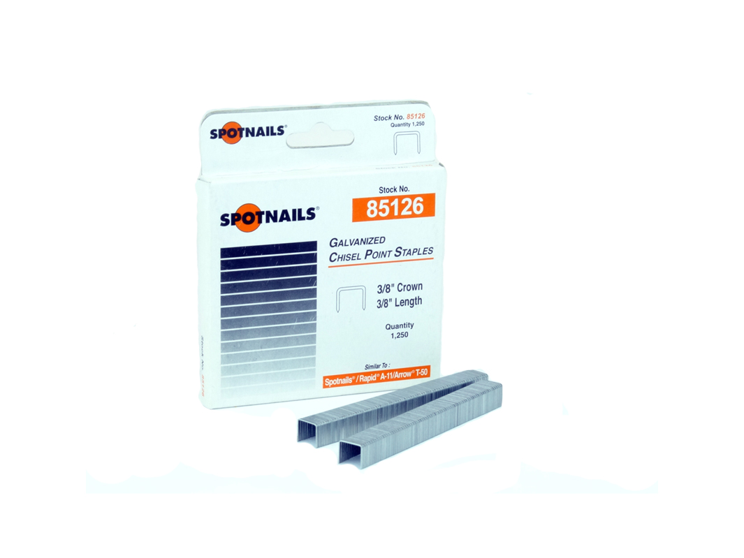 A11/T50 3/8″ Crown Fine Wire StaplesRetail by Spot Nails